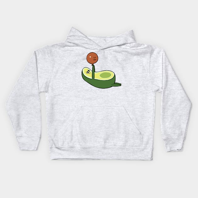 Acro- Yocado Kids Hoodie by huebucket